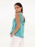 Deep V-Back Linen Top