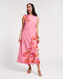 Origami Dress with Organza Flowers