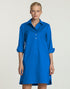 Aileen Button Back Dress - Bright Sapphire