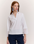 Mona Bracelet Sleeve Lace Top - White