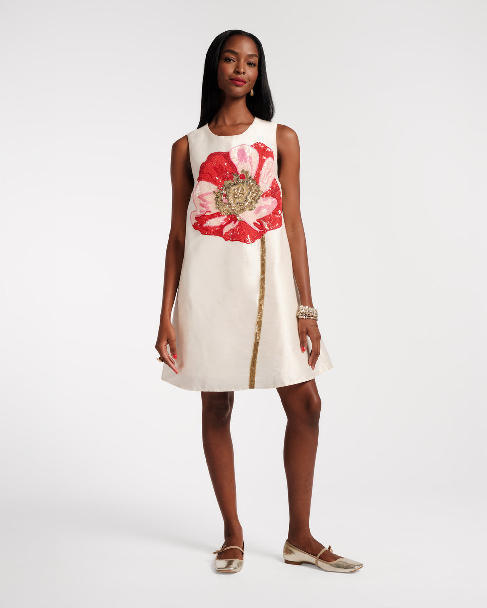 Frances Valentine Alice Shift Dress Paradise Poppy, Oyster/Multi / S Frances Valentine Alice Shift Dress Paradise Poppy, Oyster/Multi / S