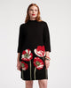 Annie Embroidered Wool Dress