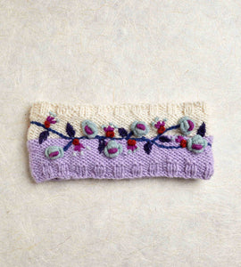 Flora Lavender Knit Headband
