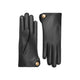 Francoise Leather Gloves w/Button Cuff Link