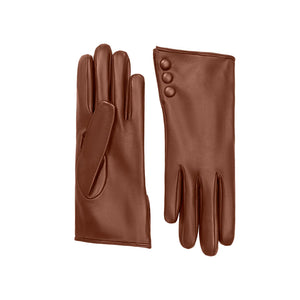 Celine Leather Glove - Cognac