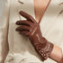 Celine Leather Glove - Cognac