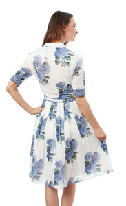 Mrs. Maisal Dress in Blue Hydrangea