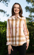 Cape Cod Shirt in Pink/Chocolate