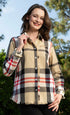Cape Cod Shirt in Beige/Black/Red