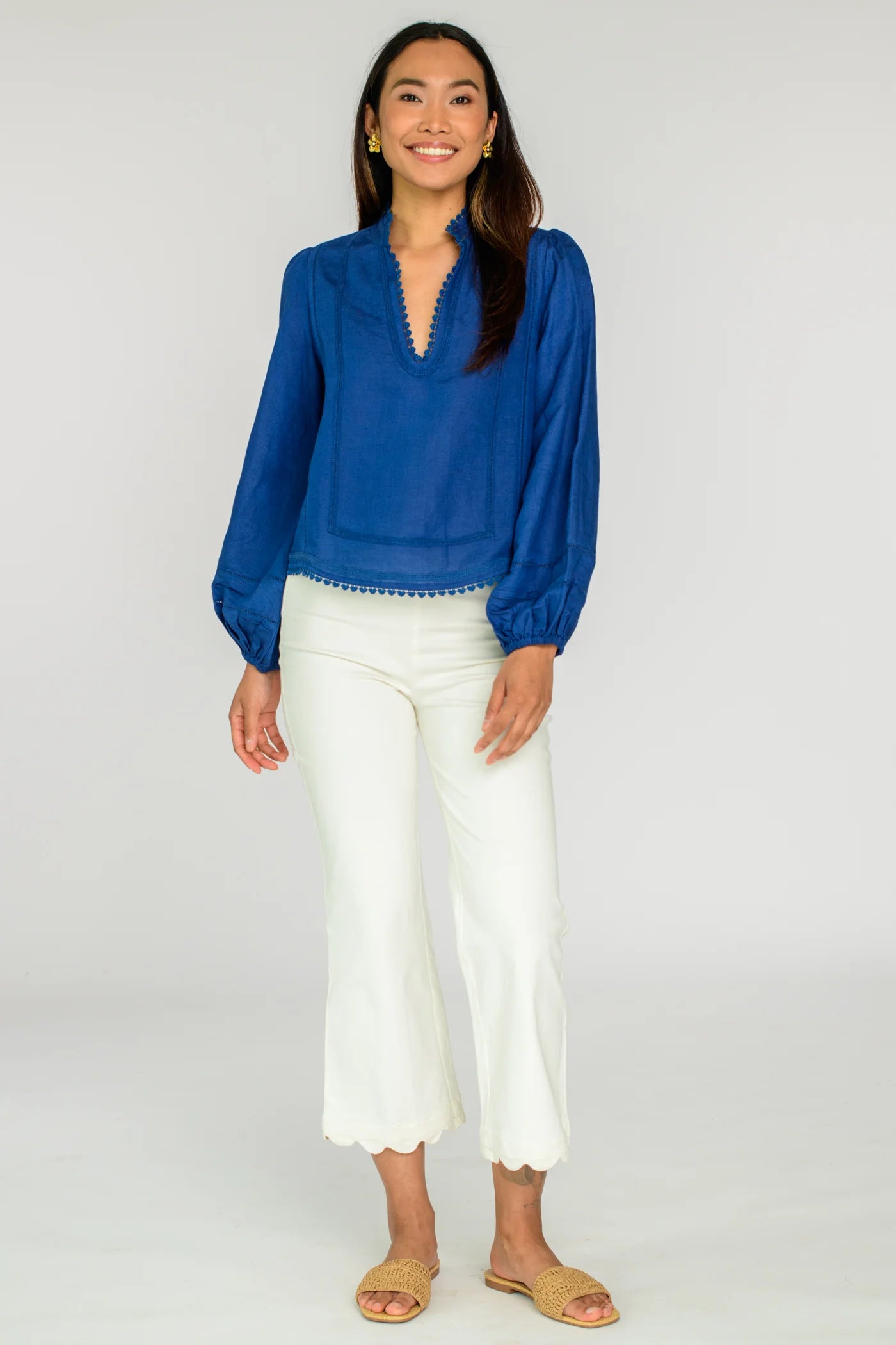 Katie Top - Navy – Windswept Clothiers