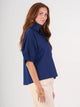 Poppy Top in Navy Ponte