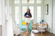 Poppy Top in Navy Ponte
