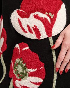 Annie Embroidered Wool Dress