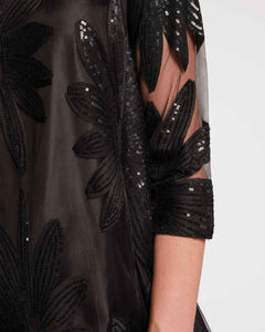 Diplomat Mini Dress Sequin Floral Tulle Mesh