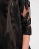 Diplomat Mini Dress Sequin Floral Tulle Mesh