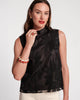 Diplomat Top Sequin Floral Tulle Mesh