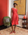 Florencia Silk Dress - Red