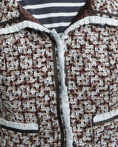 Jessie Jacket Deco Tweed Poly Lurex Light Blue/Gold/Multi