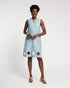 Lily Cut Out Mini Dress - Air Blue