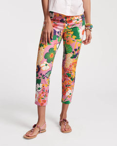 Lucy Pant Cotton Stretch Botanical Bash
