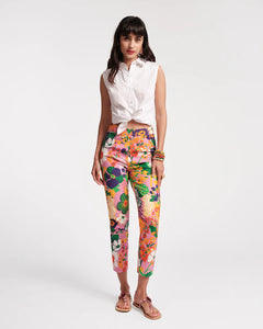 Lucy Pant Cotton Stretch Botanical Bash