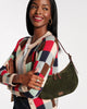 Pixel Cardigan Sublime Pixel 100% Lambswool Blue/Brown/Red