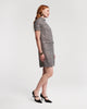 Sarah Shift Dress Deco Tweed Poly Lurex Light Blue/Gold/Multi