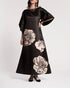 Spinnaker Maxi Dress -  Black Chrysanthemum