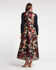 Susie Jacket Floating Floral Jacquard Navy/Gold/Multi