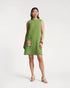 Twiggy Fringe Dress - Treetop/Pink