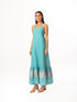 Maxi Linen Embroidered Dress