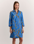 Alessa 3/4 Length Sleeve Chain Medley Dress