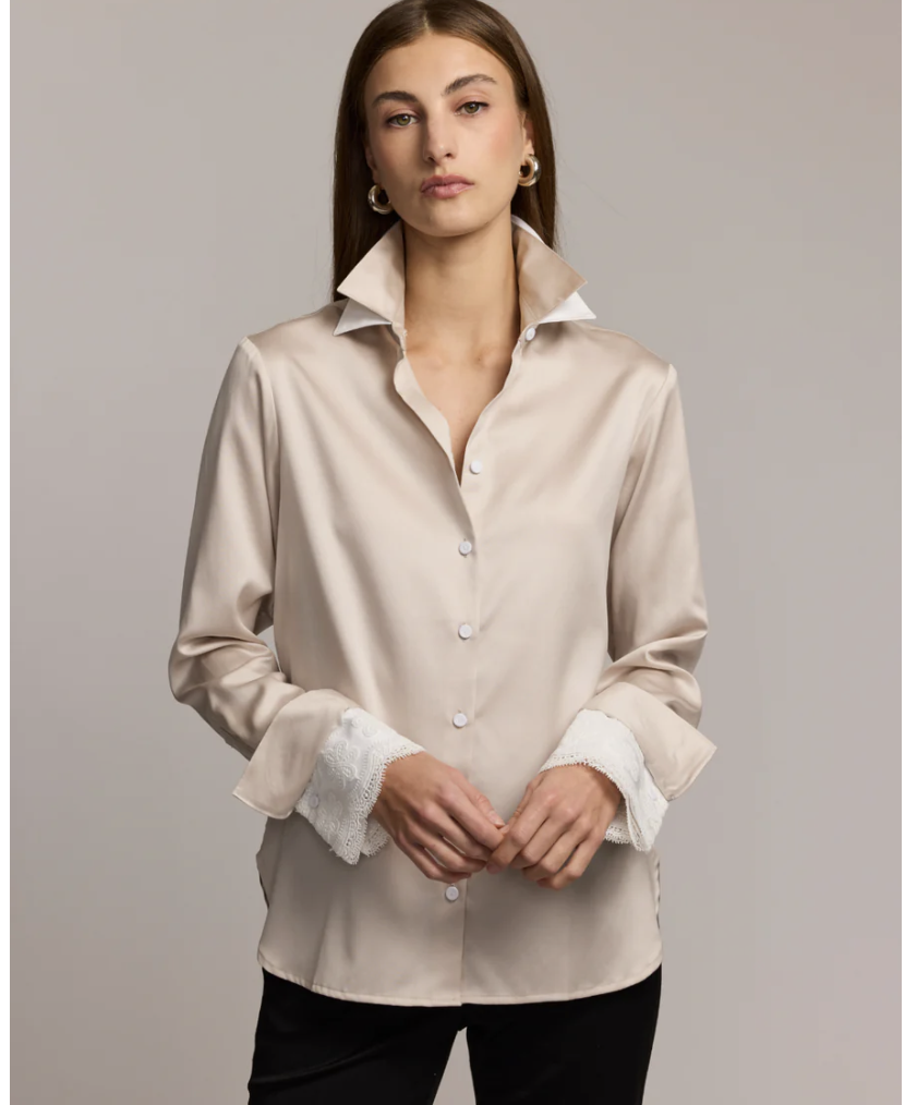 champagne dress shirt Hisdern Cloud Stretch for Corporate Workwear Ties2you Dress Shirt Champagne Solid