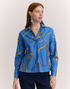 Mona Long Sleeved Chain Medley Print Blouse