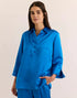 Aileen 3/4 Length Sleeve Satin - Sky Blue