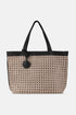 Braided Tote - Mocha/Black