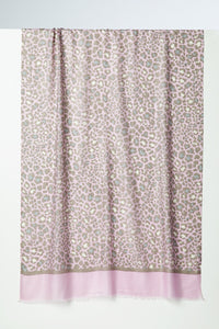 Orchid Leopard Print Scarf