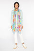 Palm Print Scarf - Freesia