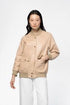 Voila Lambskin Leather Bomber Jacket