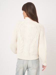 Chunky Cable Knit Cashmere Sweater