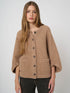Oversized Wool-Alpaca Cardigan with Patch Pockets