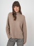 Fine Knit Cashmere Blend Sweater - Cocoa