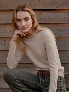 Fine Knit Cashmere Blend Sweater