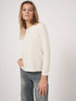 Basic Women's Long-Sleeved Shirt - Ivory