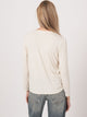 Basic Women's Long-Sleeved Shirt - Ivory