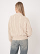 Multicolor Cable Sweater with Hand Enbroidery