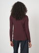 Basic Women's Long-Sleeved Shirt - Merlot