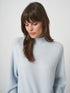 Fine Knit Cashmere Blend Sweater - Wave