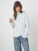 Fine Knit Cashmere Blend Sweater - Wave
