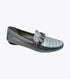 Perlata Anthracite and Silver Satin Metallic
